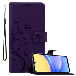 Samsung Galaxy A15 Suojakuori Lompakkokotelo (Violetti)