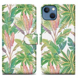 iPhone 14 Plånboksfodral Skal (Grön)