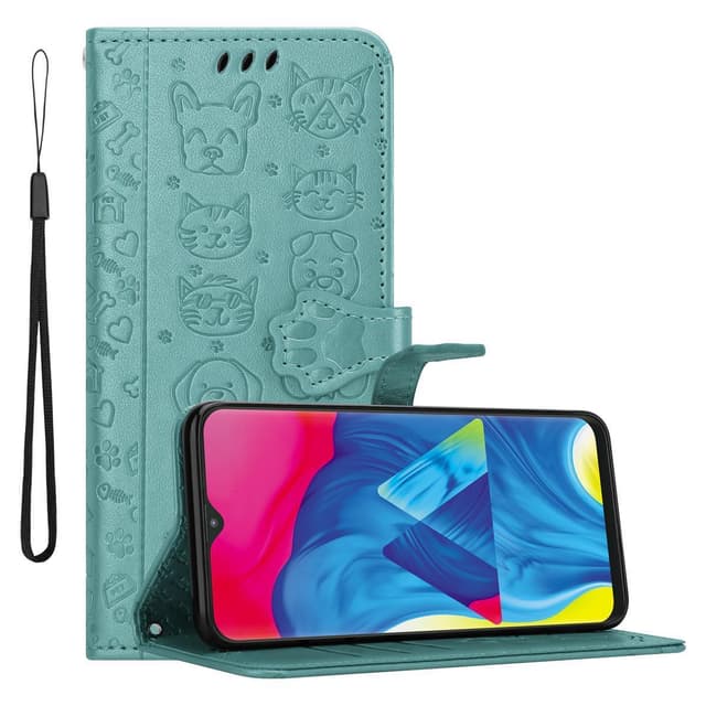 Samsung Galaxy A10 / M10 Plånboksfodral Skal (Grön)