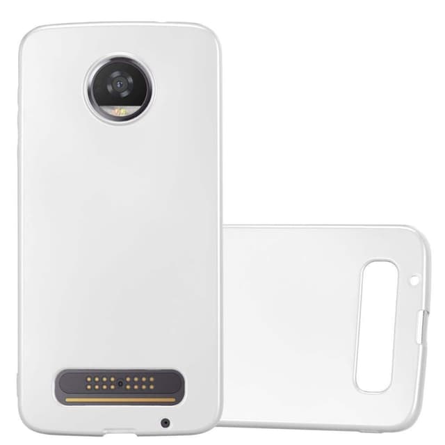 Motorola MOTO Z2 Cover Etui Case (Sølv)