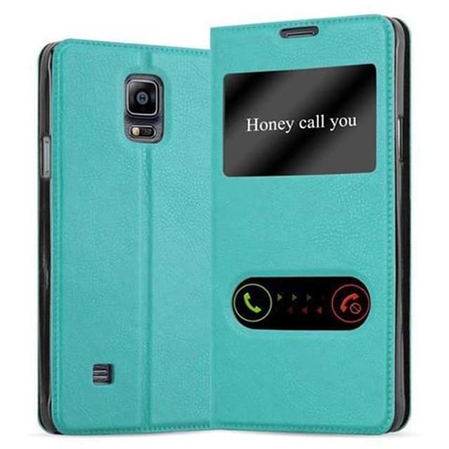 Samsung Galaxy NOTE 4 Plånboksfodral Skal (Turkos)