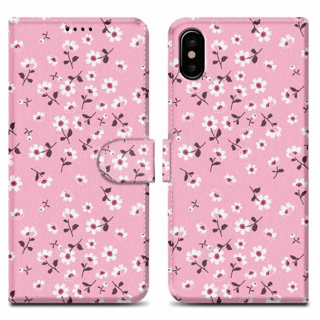 iPhone X / XS lommebokdeksel etui (rosa)