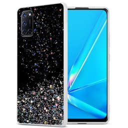 Oppo A92 Suojakuori Kotelo (Musta)