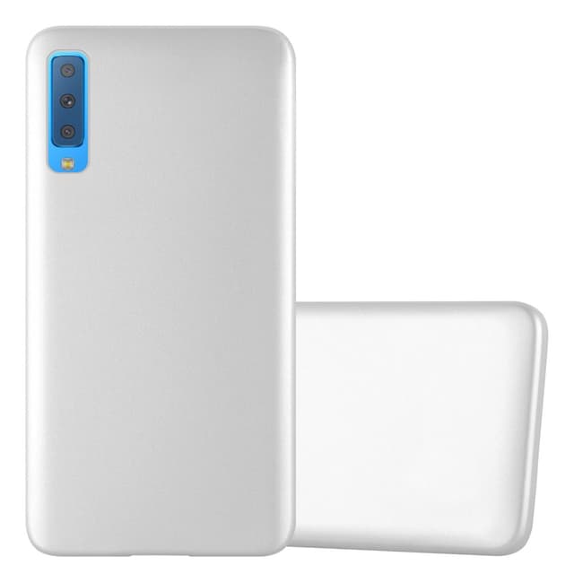 Samsung Galaxy A7 2018 Suojakuori Kotelo (Hopea)