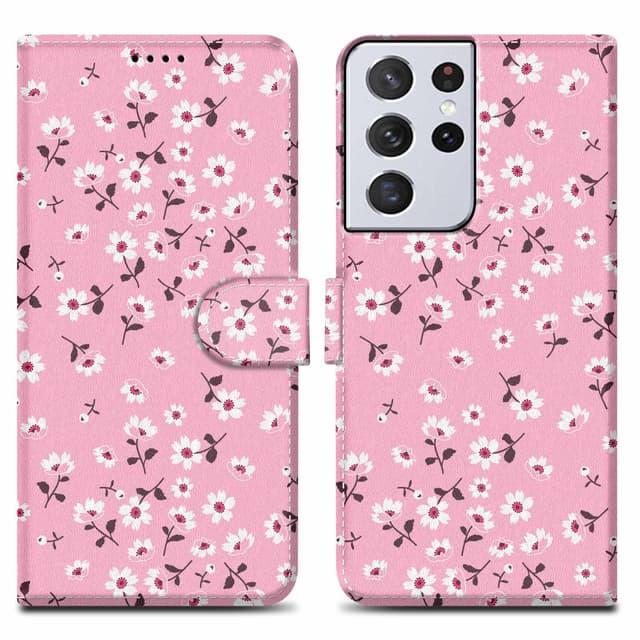 Samsung Galaxy S22 ULTRA Pungetui Cover Case (Lyserød)