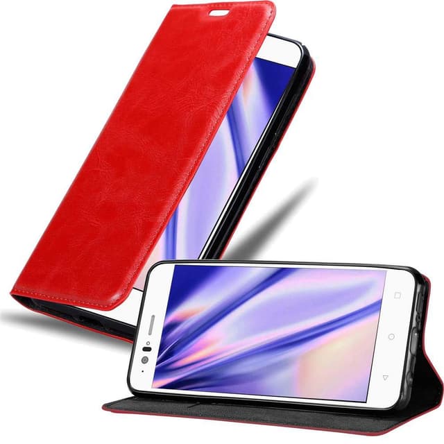BQ Aquaris M5 lommebokdeksel case (rød)