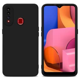 Samsung Galaxy A21s Suojakuori Suojakotelo (Musta)