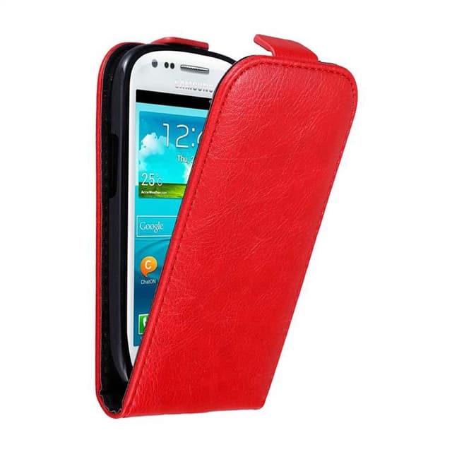 Samsung Galaxy S3 MINI Pungetui Flip Cover (Rød)