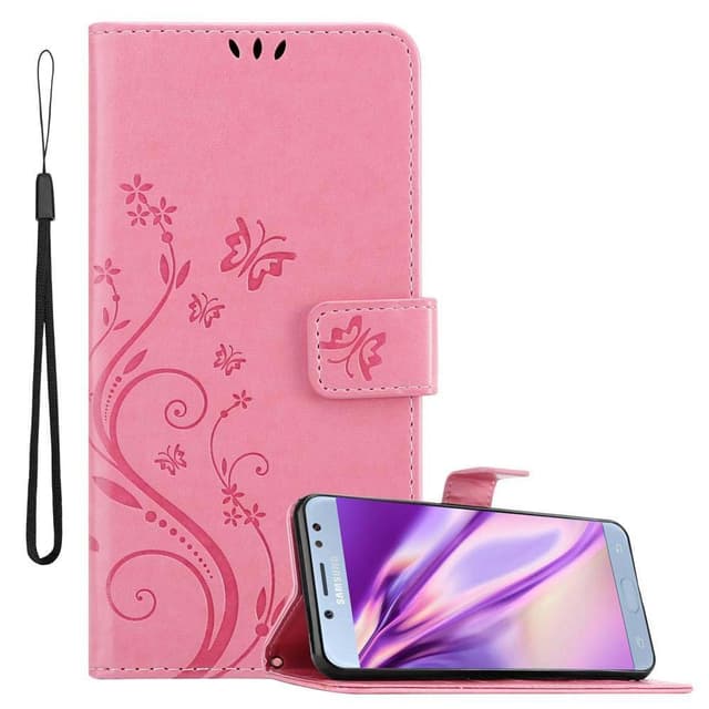 Samsung Galaxy J5 2017 Plånboksfodral Skal (Rosa)