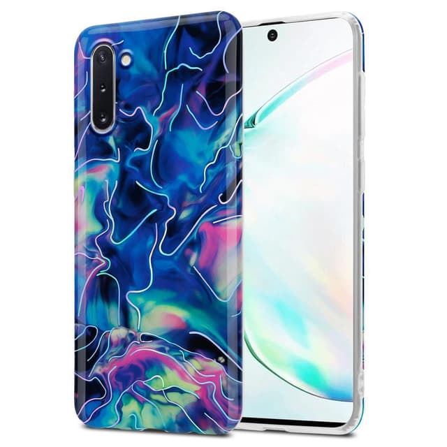 Samsung Galaxy NOTE 10 Plånboksfodral Skal (Blå)