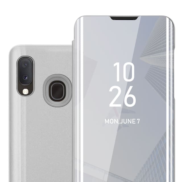 Samsung Galaxy A10e / A20e Plånboksfodral Skal (Silver)
