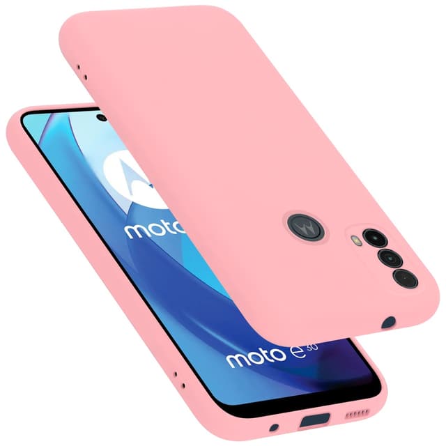 Motorola MOTO E20 / E30 / E40 Skal Fodral Case (Rosa)