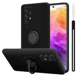 Samsung Galaxy A73 5G Suojakuori Suojakotelo (Musta)