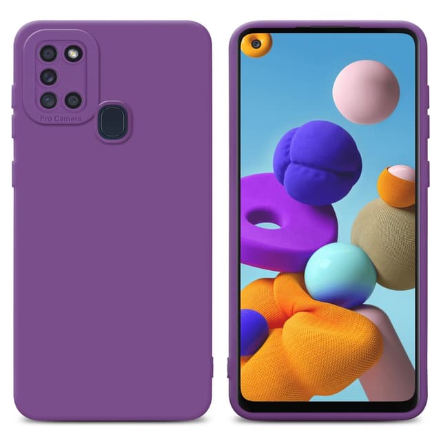 Samsung Galaxy A21s Skal Fodral Case (Lila)