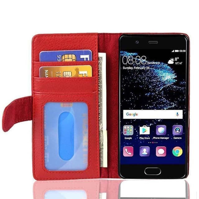 Huawei P10 PLUS Suojakuori Kotelo (Punainen)