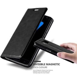 Samsung Galaxy S7 EDGE lommebokdeksel deksel (svart)