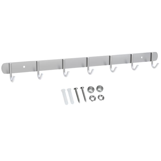 Klädstång Klädkrokar Klädhängare (modell e - 7 krokar)