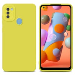 Samsung Galaxy A11 / M11 Skal Fodral Case (Gul)