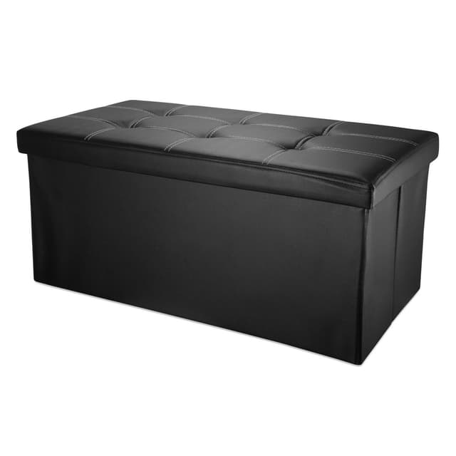 Klapbænk 78x38x38 cm Taburet Siddekube (sort)