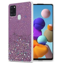 Samsung Galaxy A21s Suojakuori Suojakotelo (Violetti)
