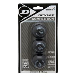 Dunlop COMPETITION, 3-BALL BLISTER Squashbolde