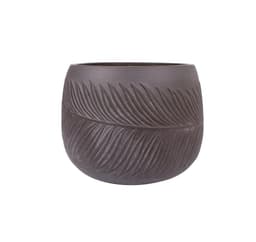 Blomkruka PALM-3, D24xH16cm, brun