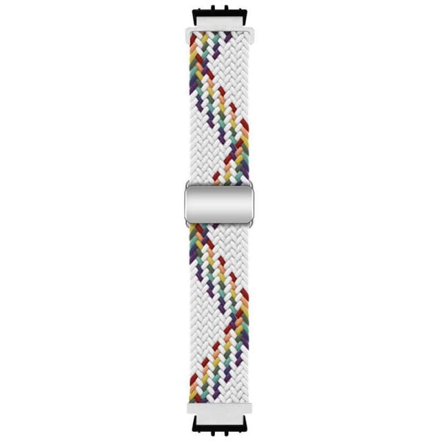 BK Punottu magneettinen ranneke Samsung Galaxy Fit 3 - White Rainbow