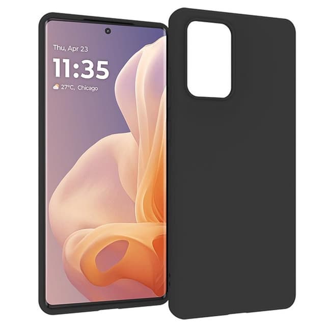 SKALO Motorola Moto G85 5G Mattsvart Ultratunn TPU-Skal