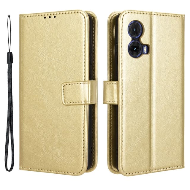 SKALO Motorola Moto G85 5G PU-læder Pungetui - Guld