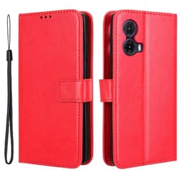 SKALO Motorola Moto G85 5G PU-læder Pungetui - Rød