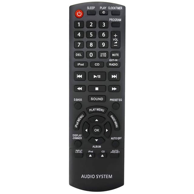 TV-fjernkontroll erstatning for N2QAYB000641 for Panasonic TV med brukervennlig knapp