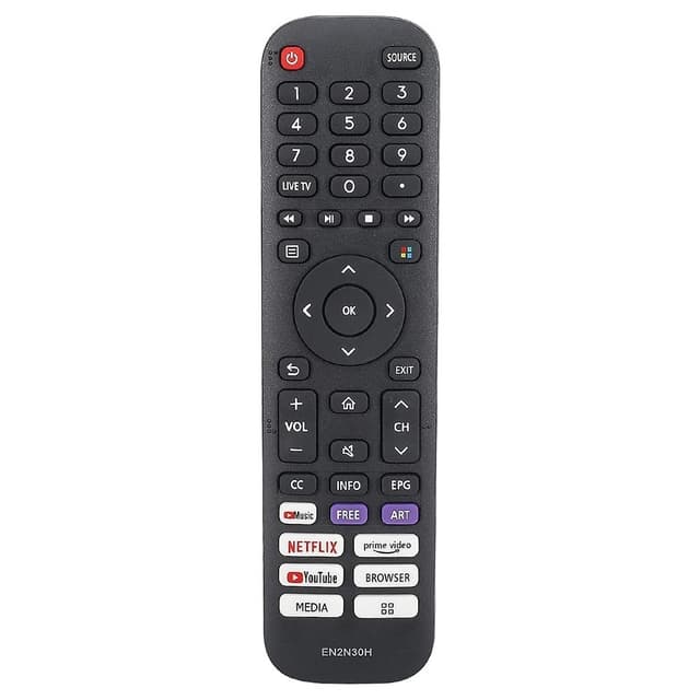 TV fjärrkontroll Ersättning för EN2N30H För Hisense TV