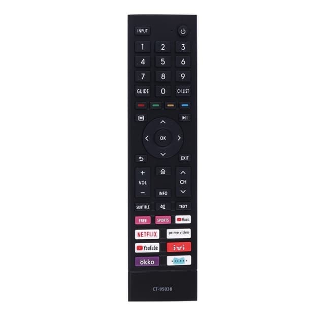 TV-fjernkontroll erstatning for CT-95038 for TOSHIBA TV