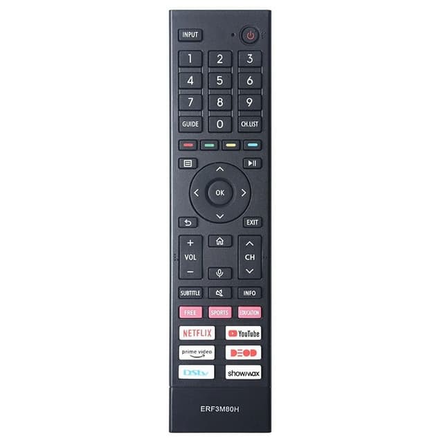 TV fjärrkontroll Ersättning för ERF3M80H För Hisense TV