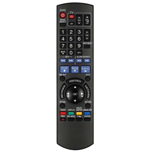 Fjärrkontroll Ersättning för N2QAYB000134 För Panasonic DVD