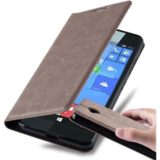 Nokia Lumia 650 lommebokdeksel case (brun)