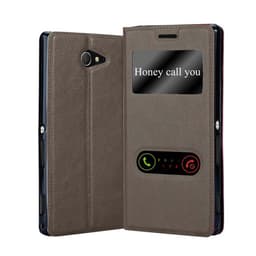 Sony Xperia M2 / M2 AQUA Plånboksfodral Skal (Brun)