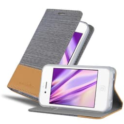 iPhone 4 / 4S lommebokdeksel etui (grå)