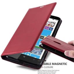Nokia Lumia 1320 Suojakuori Lompakkokotelo (Punainen)