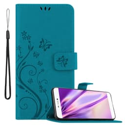 Huawei P8 Suojakuori Lompakkokotelo (Sininen)