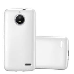 Motorola MOTO E4 Suojakuori Kotelo (Hopea)
