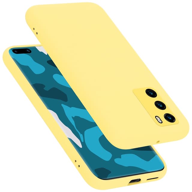 Huawei P40 Suojakuori Kotelo Case (Keltainen)