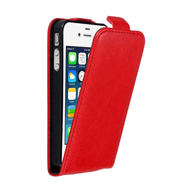 iPhone 4 / 4S Pungetui Flip Cover (Rød)
