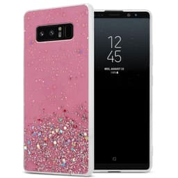 Samsung Galaxy NOTE 8 Silikondeksel Glitter (rosa)