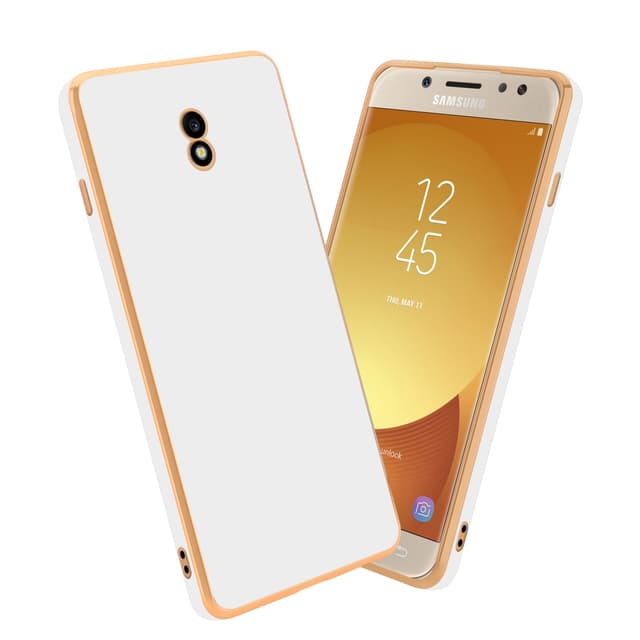 Samsung Galaxy J7 2017 Skal Fodral Case (Vit)