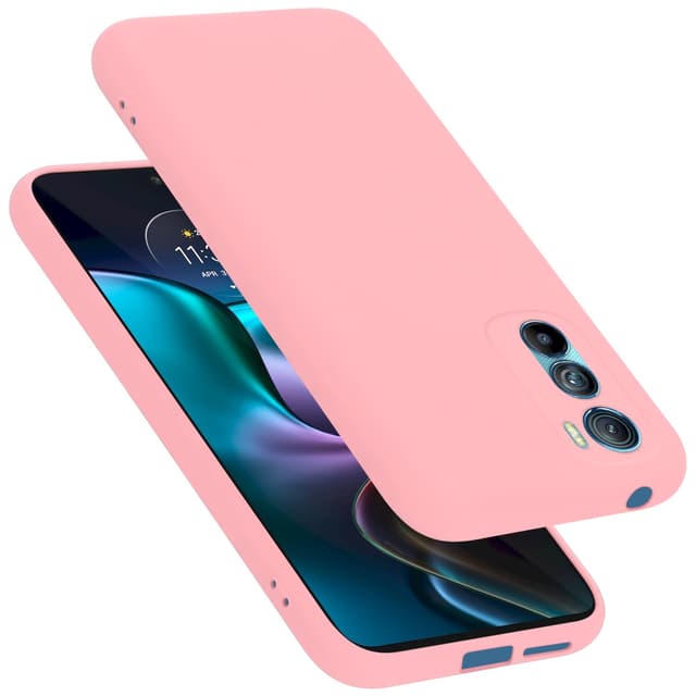 Motorola EDGE 30 silikondeksel case (rosa)