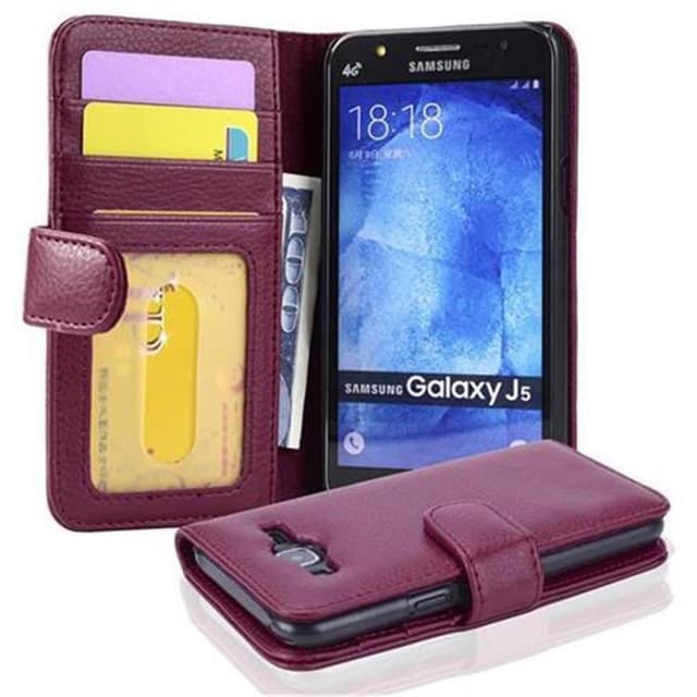 Samsung Galaxy J5 2015 Plånboksfodral Skal (Lila)