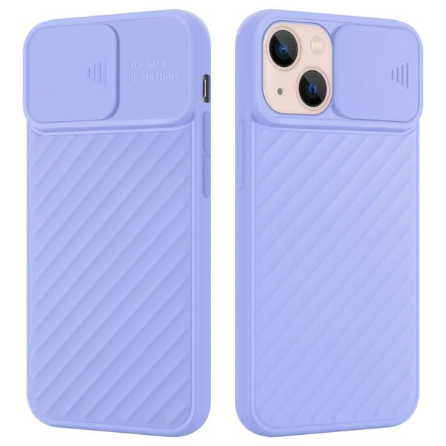 iPhone 13 silikondeksel case (lilla)