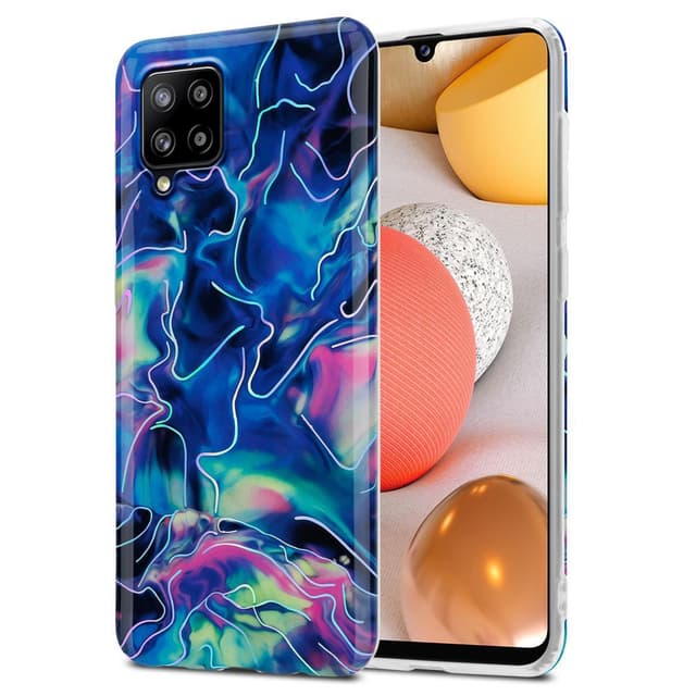 Samsung Galaxy A42 4G Pungetui Cover Case (Blå)