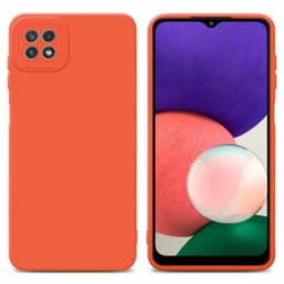 Samsung Galaxy A22 5G Suojakuori Suojakotelo (Oranssi)